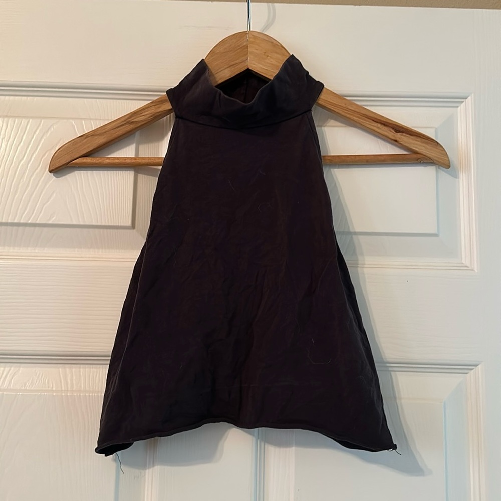 Me to We Black Crop Top